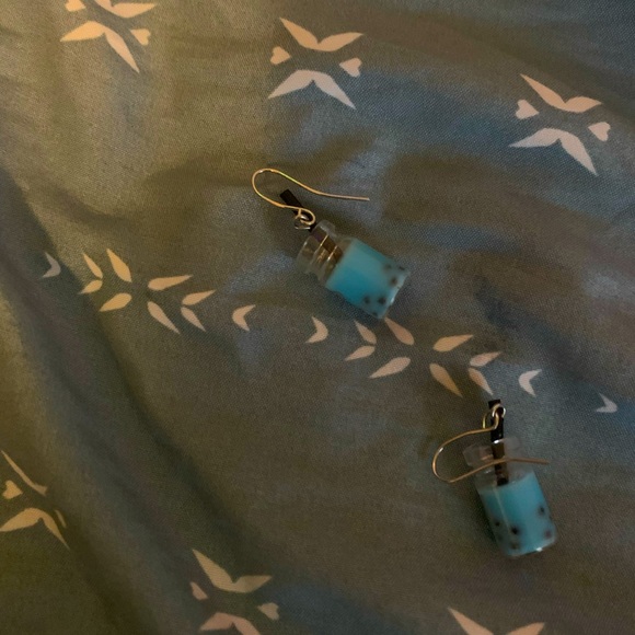Boba tea earrings fully Sterilized - Picture 1 of 1